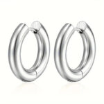 Boucles d'oreille Homme Anneau Halo Minimaliste Bijoux Paradise