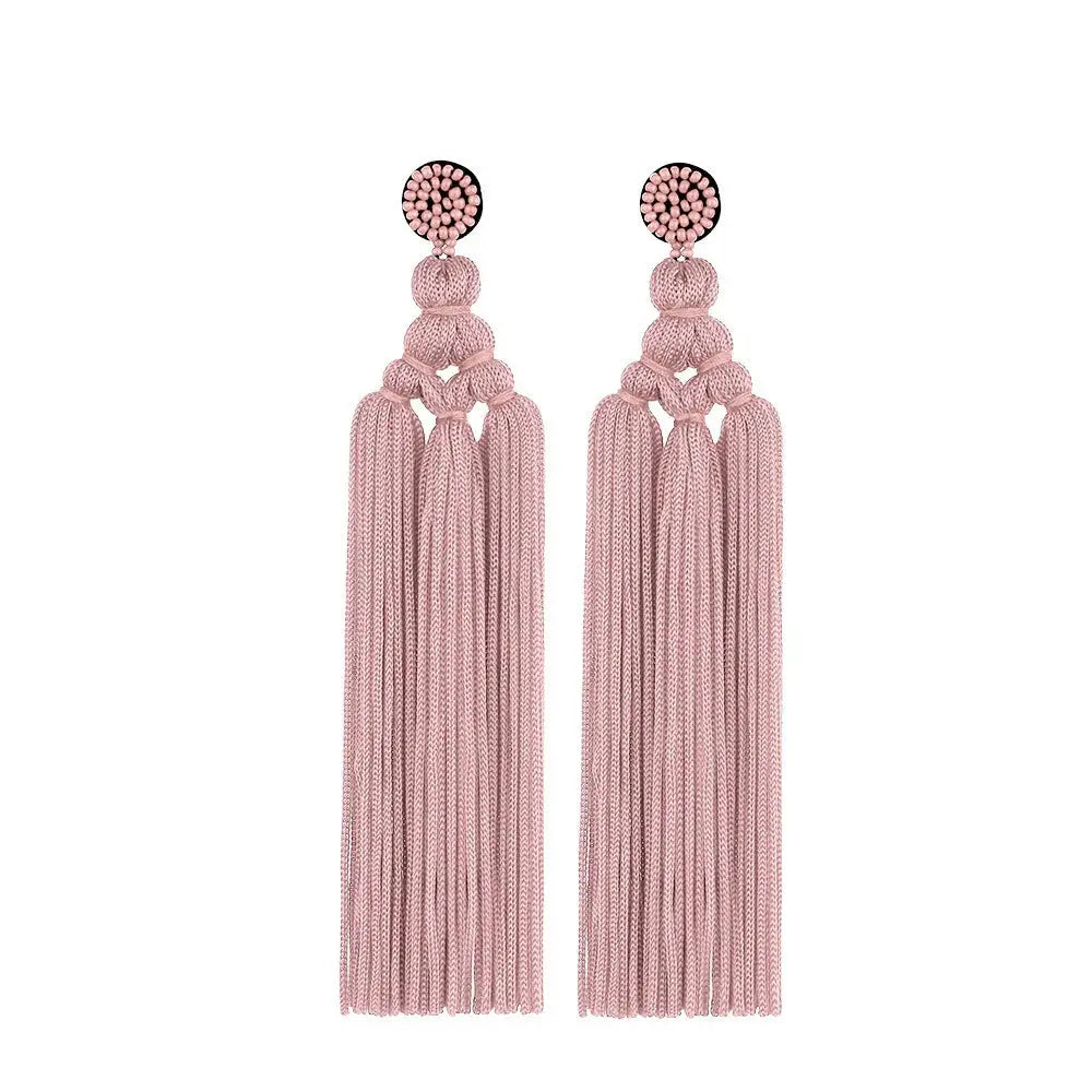 Boucles d'oreille Flamme Carmin Rose Bijoux Paradise