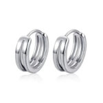 Boucles d'oreille Homme Anneau Cercle Noble Bijoux Paradise