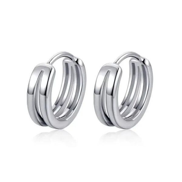 Boucles d'oreille Homme Anneau Cercle Noble Bijoux Paradise