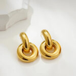 Boucles d'oreille Créole Élégance Minimaliste Bijoux Paradise
