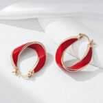 Boucles d'oreille Rouge Scarlett Élite Bijoux Paradise