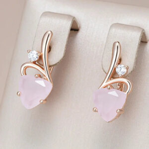 Boucles d'oreille Éclat Rosé Bijoux Paradise