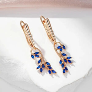 Boucles d'oreille Bleue Symphonie Bijoux Paradise