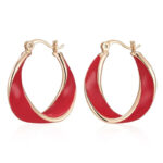 Boucles d'oreille Rouge Scarlett Élite Bijoux Paradise
