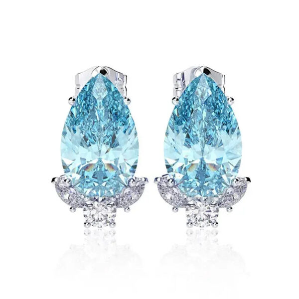 Boucles d'oreille Bleue Cristallin Bijoux Paradise